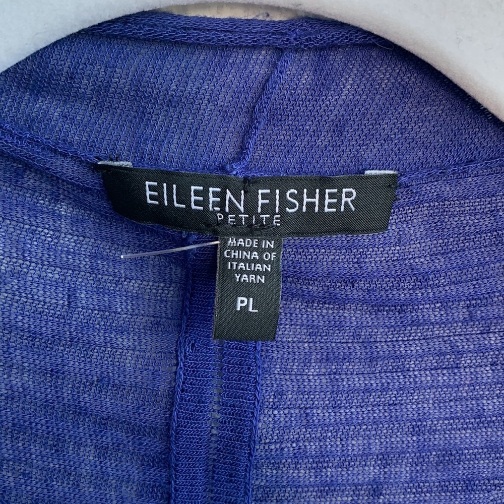 Eileen Fisher Royal Blue Women's Cardigan - Picture 2 of 6